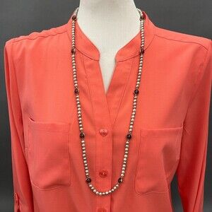 Purple Gold-tone Beaded Beads Women's Fashion Necklace NWOT